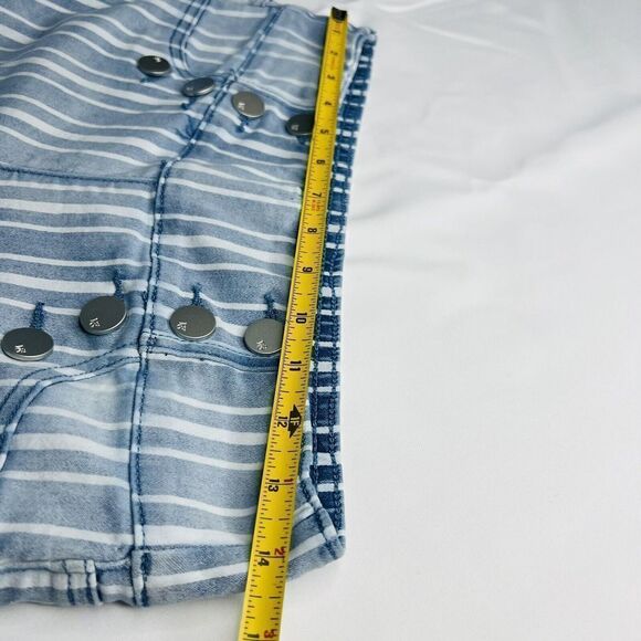 DG2 Diane Gilman SP FLEX stretch Sailor Pedal Pusher Capri Stripe Pants NICE 762 - Picture 11 of 12